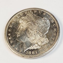 Amazing ....1881-S Morgan Silver Dollar PROOF LIKE  Brilliant Uncirulated