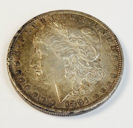 1891 Morgan SILVER Dollar (good Year)