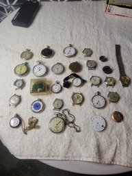 Pocket Watch Collection.  Vintage And Antique.   - - - - - - - - - -- - - - - - - -- -  Loc: Reb Bin White Box