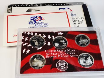 2004 United States Mint 50 State Quarters SILVER Proof Set