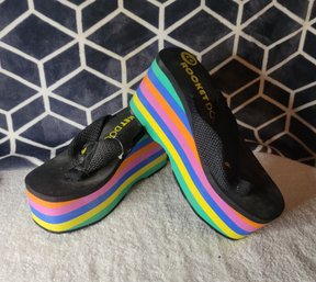 Womens Rocket Dog Pride Color Wedge Style.  These Are New With Tags.