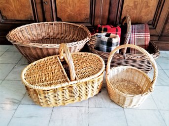 Beautiful Selection Of Decorative Wicker Baskets And Blankets By Fairbo