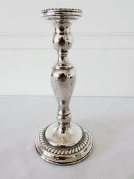 Single Vintage Arrowsmith Sterling Silver Weighted 8' Candlestick Holder