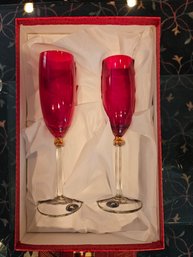 Champagne Glass Set - New In Box - From Italy