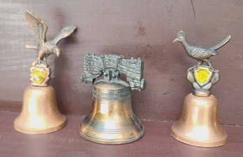 Trio Of Vintage Copper Bells