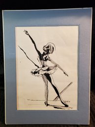 Original Piece Of Art Of A Ballerina Signed 'Sheryl' 79 ~ 16' X 12'