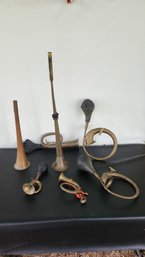 Collection Of Vintage Horns