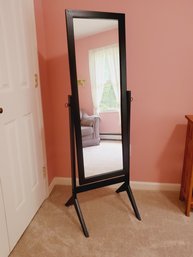 Black Wood Framed Adjustable Full Length Floor Mirror