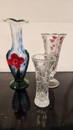 Collection Of Glass Bud Vases