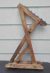 Antique Carriage Jack For Changing Wooden Carriage Wheels Circa Early 1900's