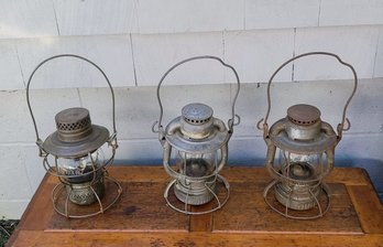 Trio Of Vintage Lanterns, Two Dietz And The Other From St. Louis