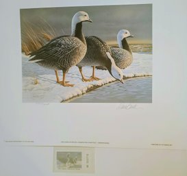 1985 First Of State Alaska Waterfowl Conservation Stamp/Print By Daniel Smith