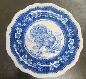 Antique Spode Turkey Plate From England (Stoke-on-Trent) C. 1847 - 1891