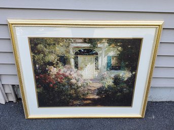 Framed Abbott Fuller Graves Doorway And Garden Wall Art Print