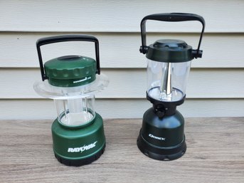 Two Working Rayovac & Dorcy Camping Battery Lanterns Lights