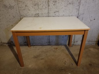 Vintage Rectangular Wood Craft Table