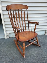 Vintage Zimmerman Wood Rocking Chair