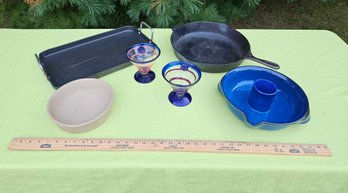 Kitchen Lot, Cast Iron Pan, Pampered Chef And More