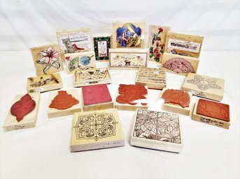 20 Decorative Rubber Stamp Pads Designed By Various Artists (Lot 1)