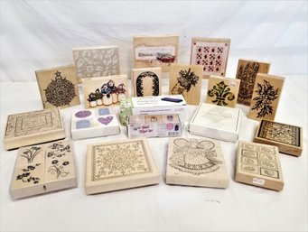 Great Assortment Of Med/large Decorative Rubber Stamp Pads  (Lot 3)