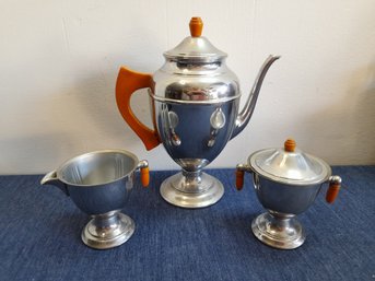 Stainless Chrome Tea/Coffee Set