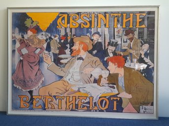 ABSINTHE BERTHELOT BRUSSELS CAFE Poster