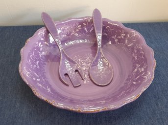 MCM Purple Salad Serving Set