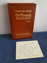 Patricia Nell Warren Signed Book-The Front Runner A Novel With Letter