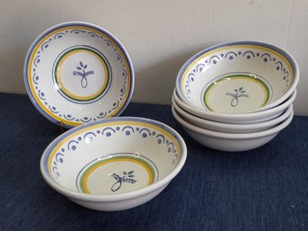 William Sonoma Painted Bowls