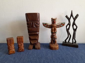 Carved Tribal Sculpture Lot