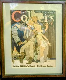 Anyone Remember Reading Collier Magazines?  Vintage Framed Cover Of 1940s