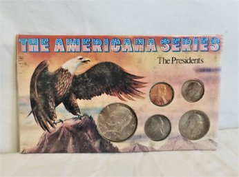 Vintage The Americana Series 'The Presidents' Five Coin Collection Sealed