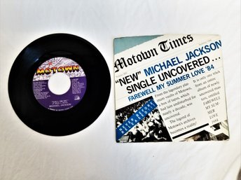 Vintage 7' Michael Jackson 45rpm 'farewell My Love' 1984