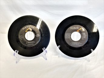 RARE Vintage Elvis Presley 'its Now Or Never' And 'pledging My Love To You' 45 RPM Vinyl Records