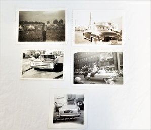 Antique Black N White 1940s/50's Snapshots Of Vintage Automobiles