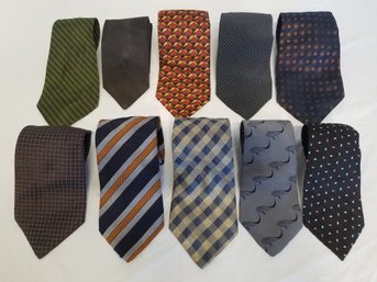 Ten Men's Designer Neck Ties: Givenchy, Giorgio Armani, Polo, Hugo Boss & More