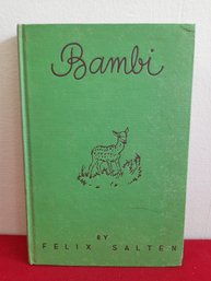 Early Edition Of Bambi By Felix Salten