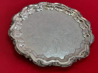 Beautiful Large Silver Plated Platter