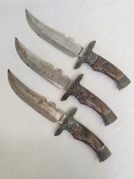 Three Maxam Replica Knives With Sheaths