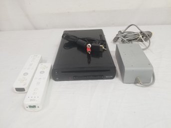 Nintendo Wii Gaming Console With Power Adapter & Two Controllers