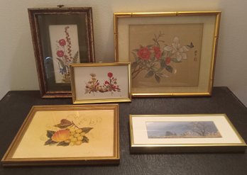 Five Contemporary Framed Prints