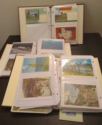 Three Albums Full Of Travel Postcards