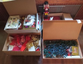 Six Boxes Chock-a-block Full Of Christmas Stuff