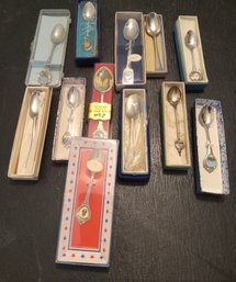 Twelve Souvenir Spoons