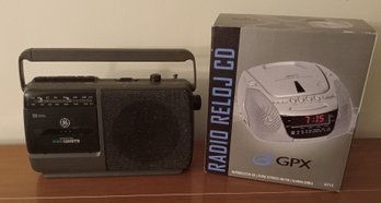GE Cassette And Radio, GPX Radio CD Player