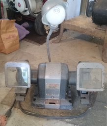Bench Grinder With Light
