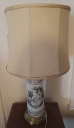 1950s Lamp With Glass Base