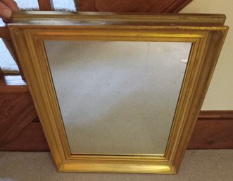 1950s Mirror With Gold Paint