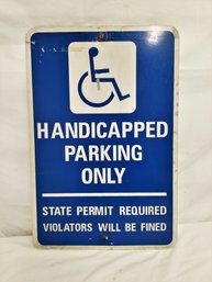 Connecticut Aluminum Reflective 'handicapped Parking Only' Sign