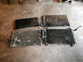 Four Vintage Car Radiator Air Conditioner Condensers